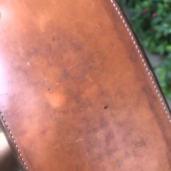 Celine Vintage Authentic Macadam Circle Handbag Tote - Picture 6 of 10